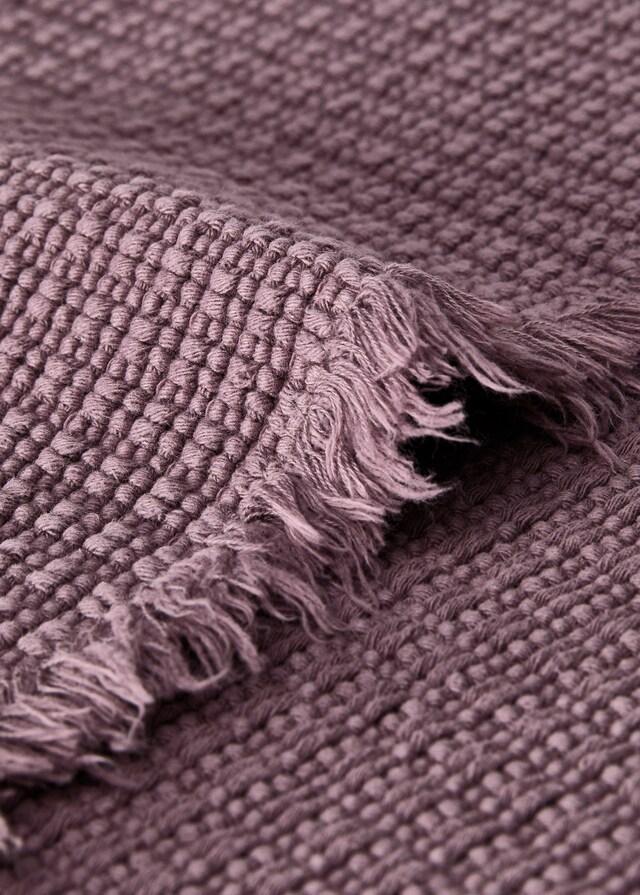 Mango Alfombra Baño Geométrica Flecos