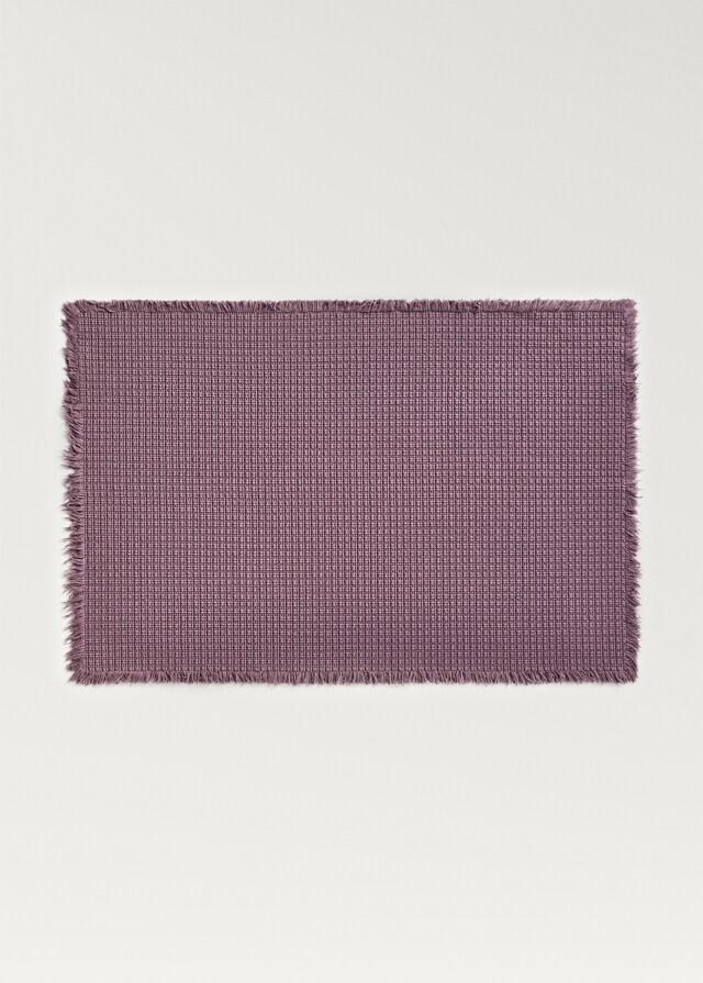 Mango Alfombra Baño Geométrica Flecos