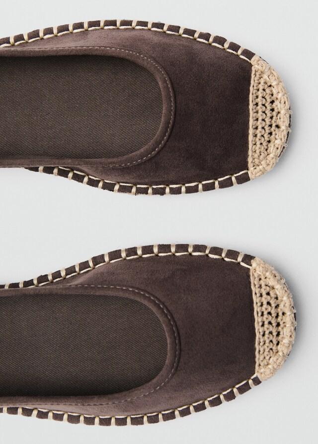 Mango Alpargata Algodón Cordones