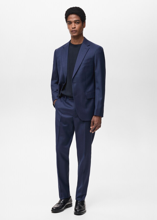 Mango Americana Traje Turín 100% Lana Virgen