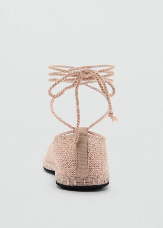 Mango Bailarinas Punto Detalles Cordones