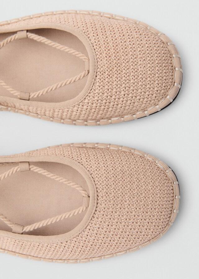 Mango Bailarinas Punto Detalles Cordones