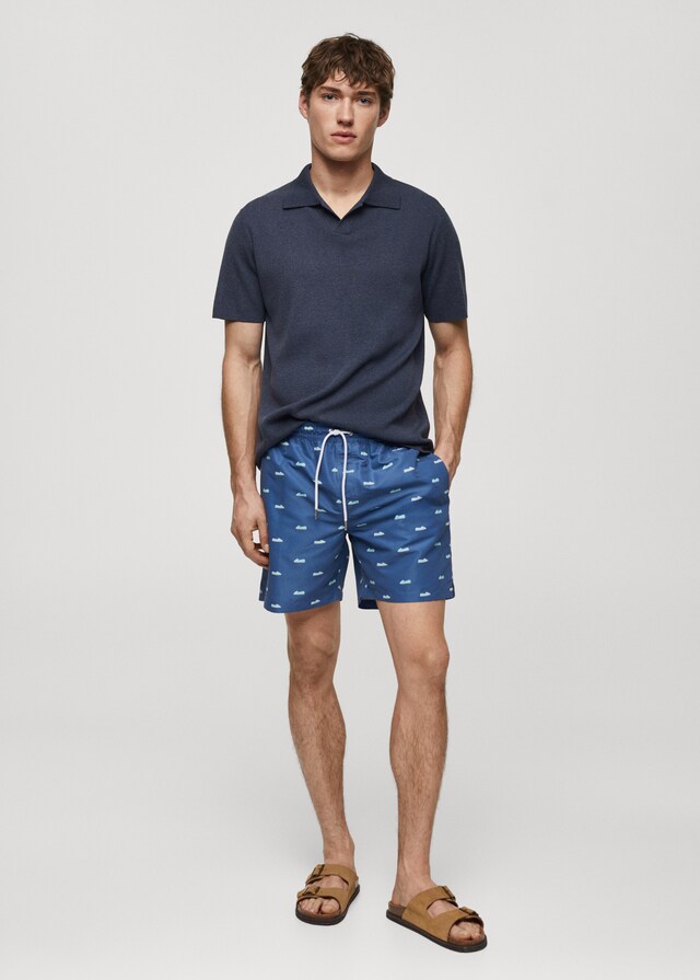 Mango Bañador Cordón Estampado Alpargatas