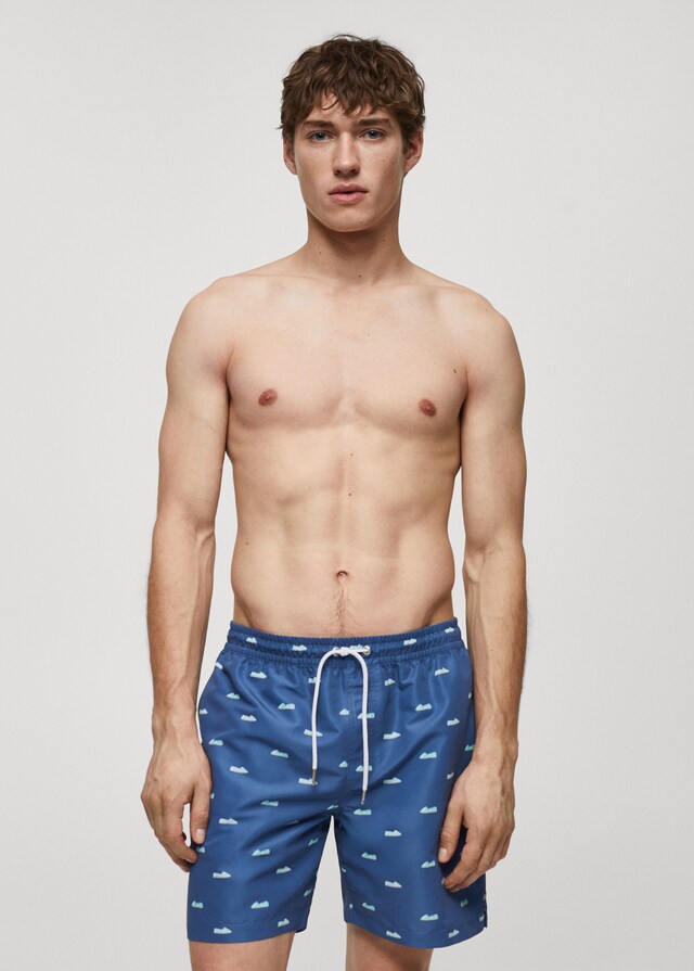 mango Bañador cordón estampado alpargatas
