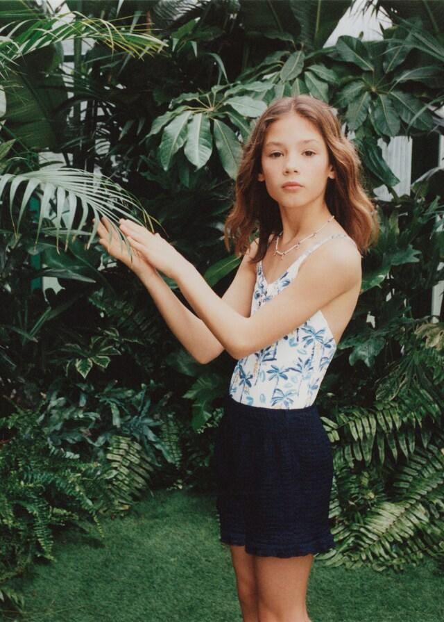 mango Bañador estampado tropical