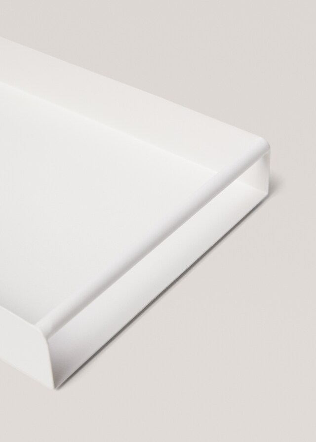 Mango Bandeja Rectangular Metálica 46x20cm