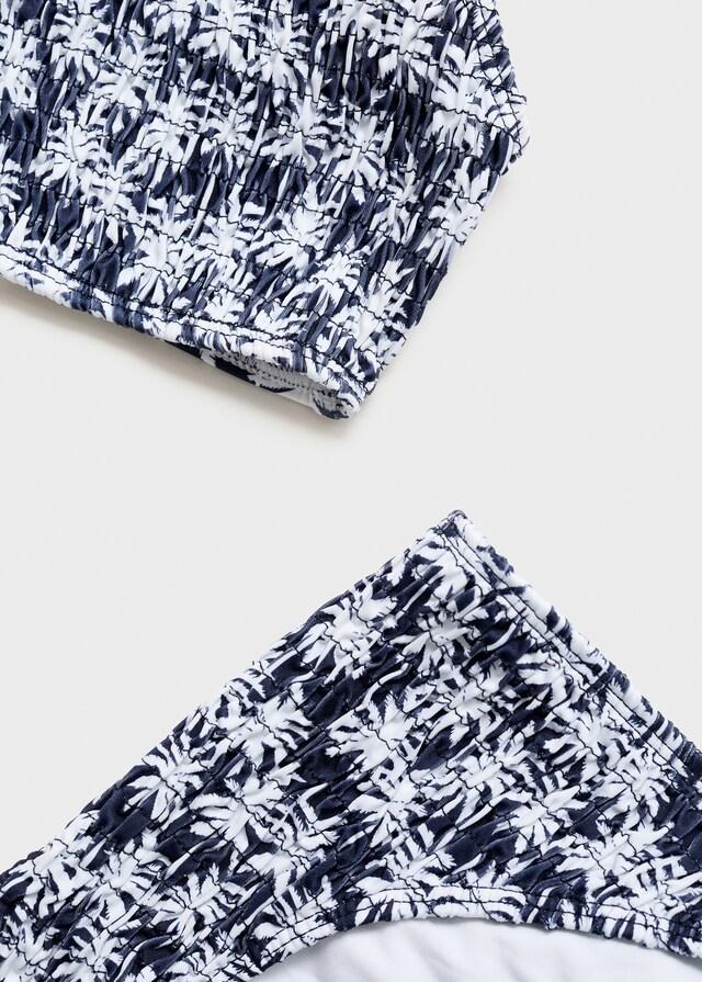 Mango Bikini Estampado Fruncido