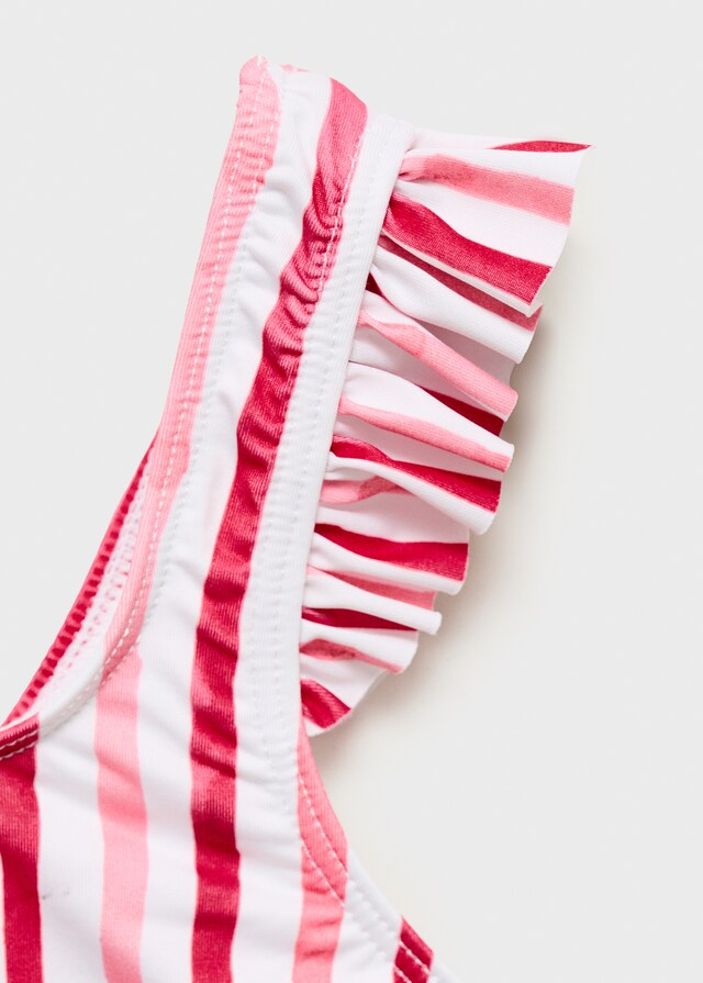 Mango Bikini Rayas Volante