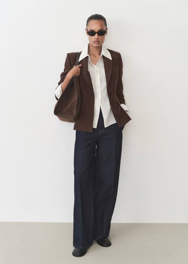 Mango Blazer Lyocell Entallada