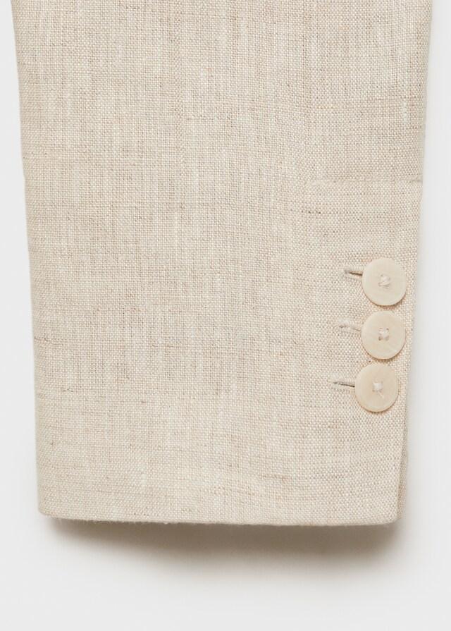 Mango Blazer Traje Lino