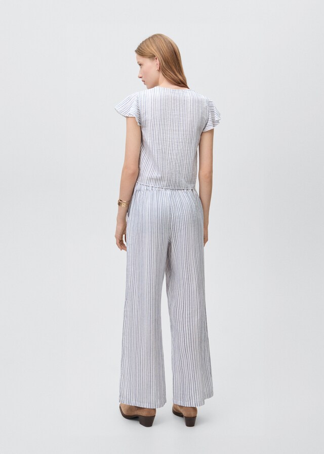 Mango Blusa Detalle Fruncido