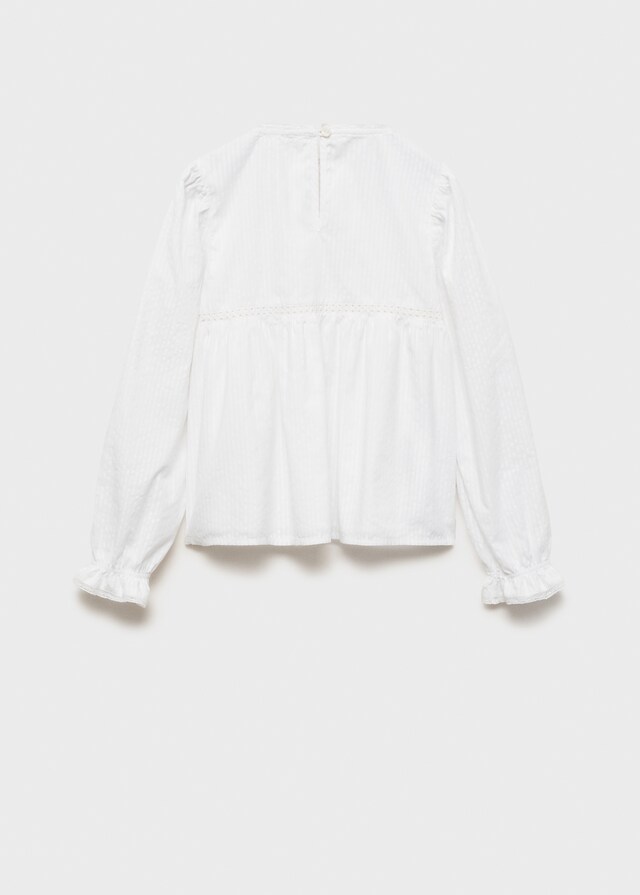 Mango Blusa Detalles Bordados