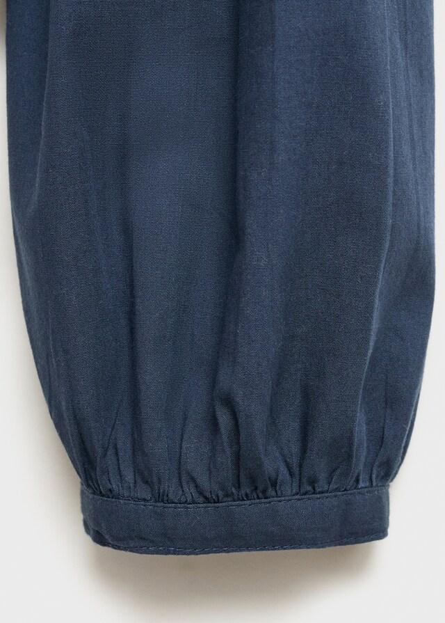 Mango Blusa Fruncida Volante