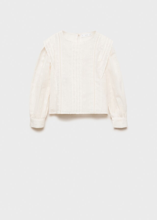 Mango Blusa Hilo Metalizado