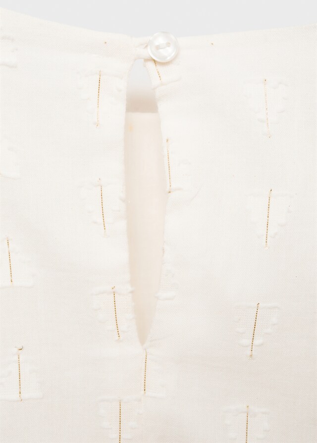 Mango Blusa Hilo Metalizado