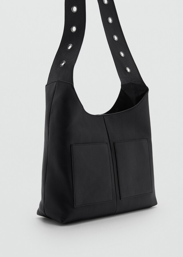 mango Bolso asa tachuelas