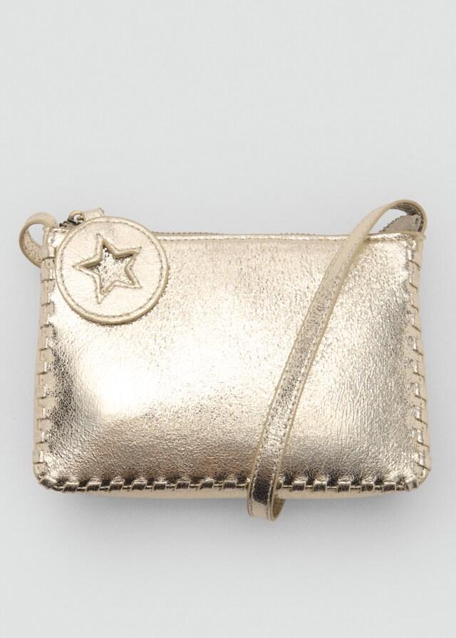 Mango Bolso Efecto Metalizado