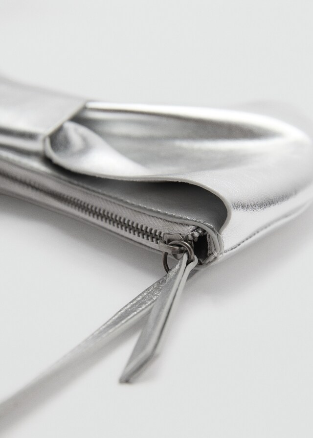 Mango Bolso Lazo Metalizado