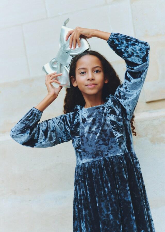 Mango Bolso Lazo Metalizado