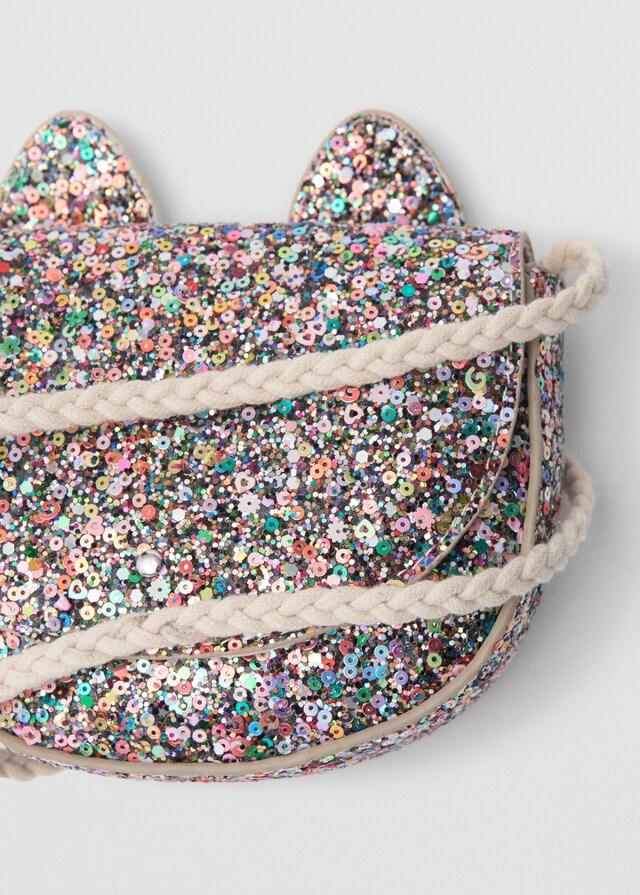 Mango Bolso Purpurina