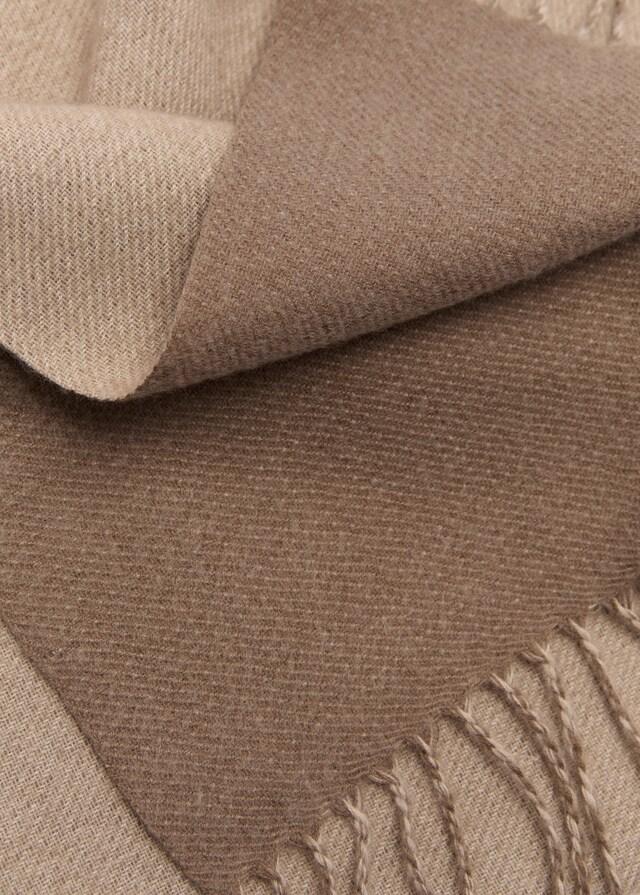 mango Bufanda bicolor flecos