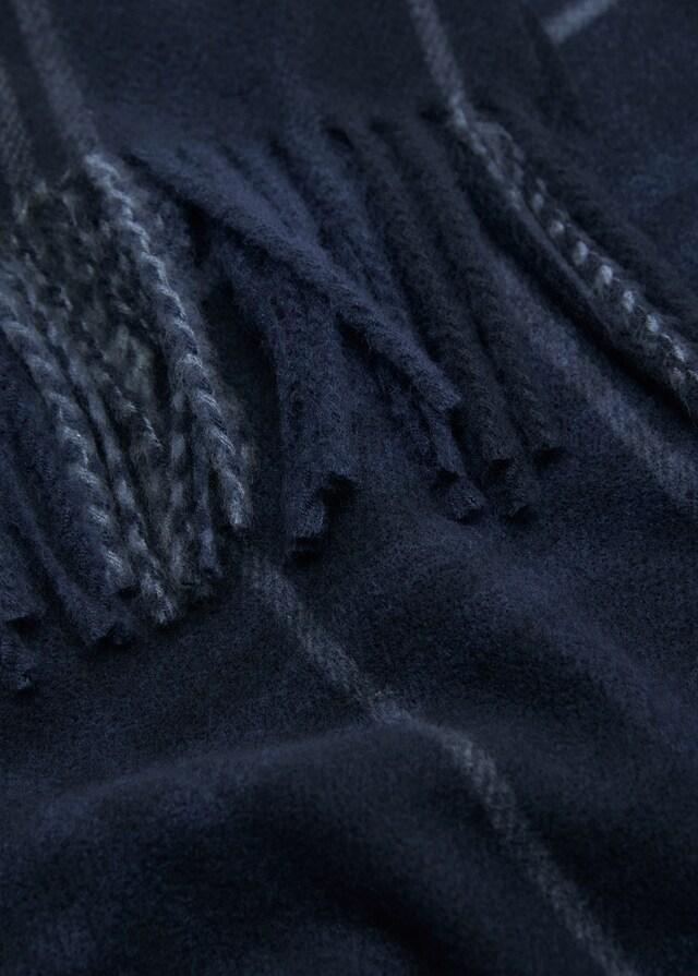 mango Bufanda cuadro escocés flecos