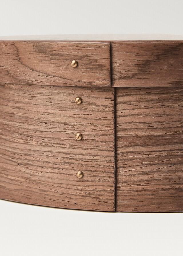 Mango Caja Decoración Madera 20x14 5 Cm