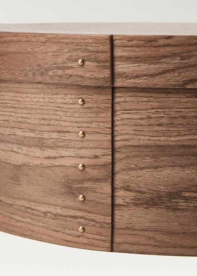 Mango Caja Decoración Madera 30x22 Cm