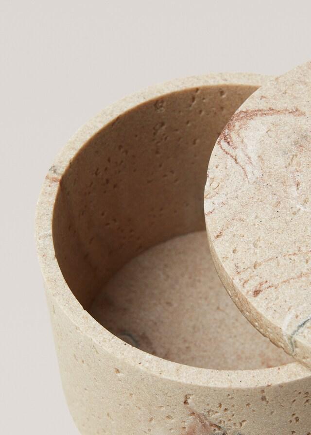 Mango Caja Efecto Mármol 15x11 5cm