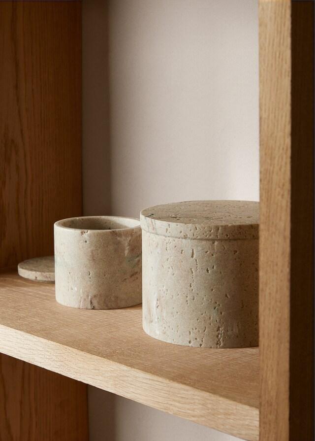 mango Caja efecto mármol 15x11 5cm