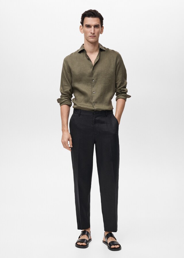 Mango Camisa Slim Fit 100% Lino