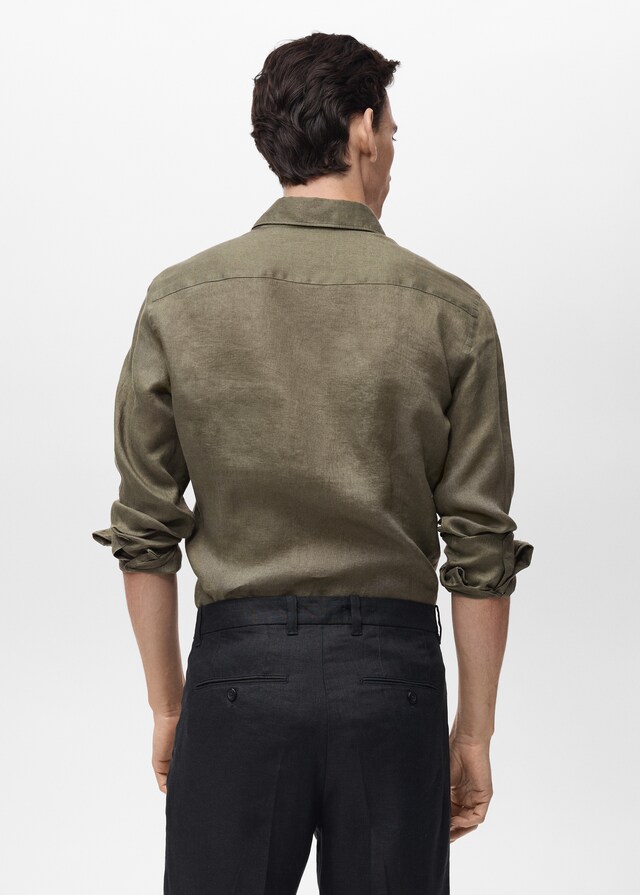 Mango Camisa Slim Fit 100% Lino