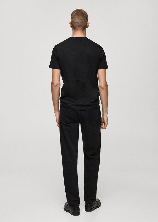 Mango Camiseta 100% Algodón Slim Fit