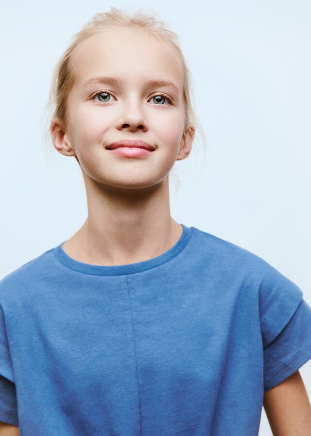 Mango Camiseta Algodón Detalle Nudo