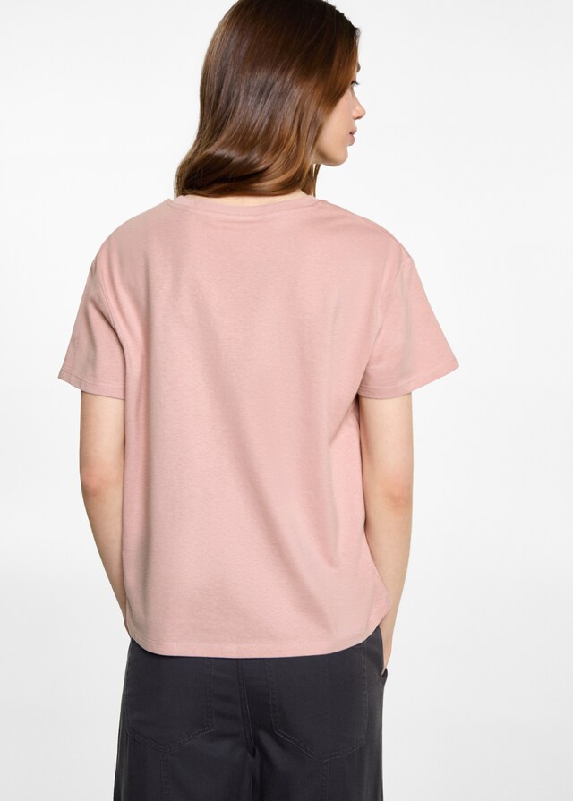 Mango Camiseta Algodón Estampada