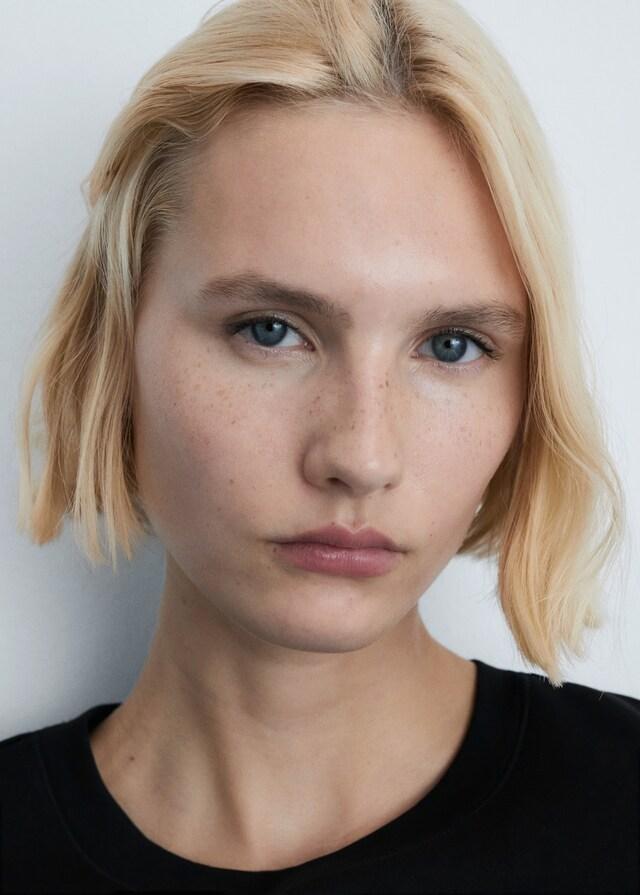 Mango Camiseta Algodón Manga Corta