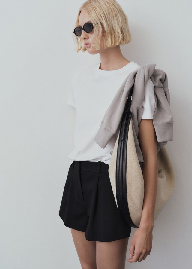 Mango Camiseta Algodón Manga Corta