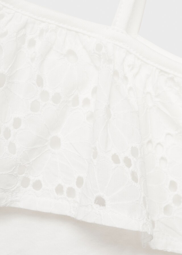 Mango Camiseta Asimétrica Volante