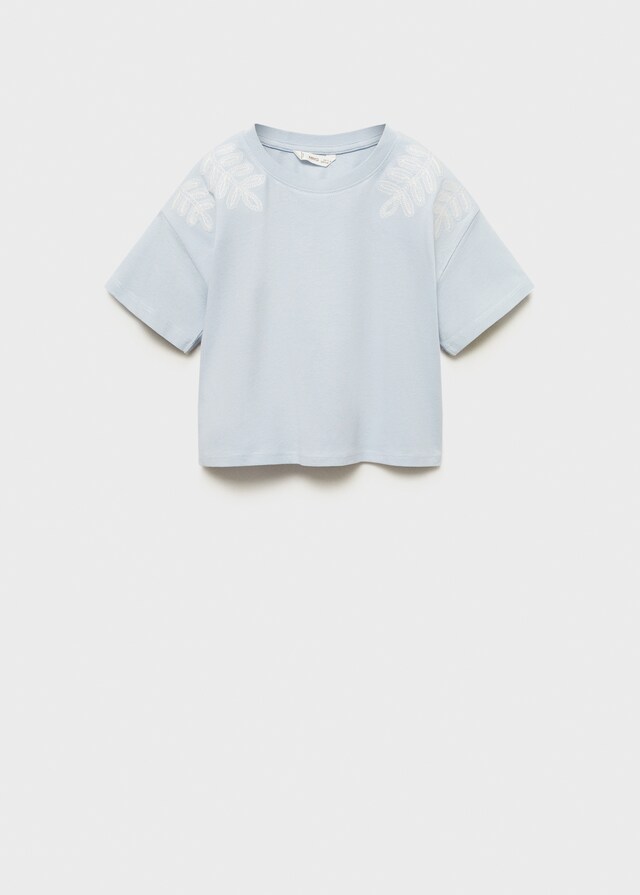 mango Camiseta detalles bordados