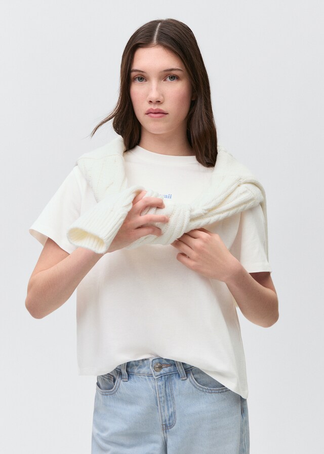 mango Camiseta dibujo estampado