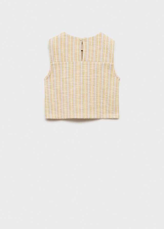 Mango Camiseta Rayas Textura