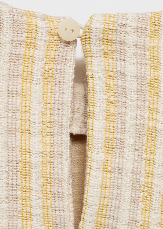 Mango Camiseta Rayas Textura