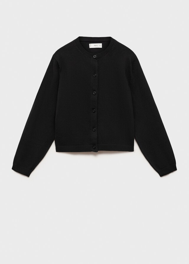 mango Cárdigan punto algodón