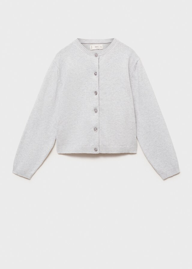 mango Cárdigan punto algodón