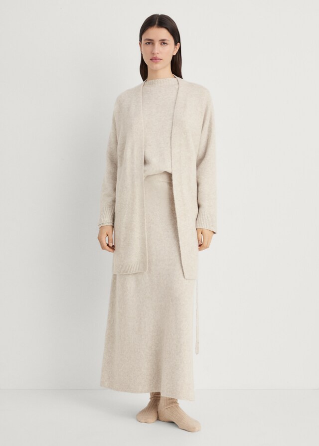 mango Cárdigan punto diseño corto