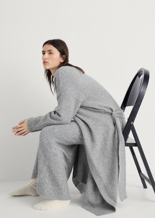 mango Cárdigan punto diseño largo