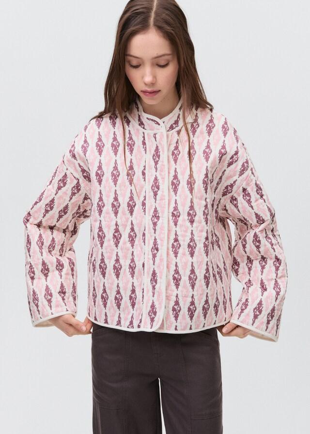 mango Cazadora algodón acolchada