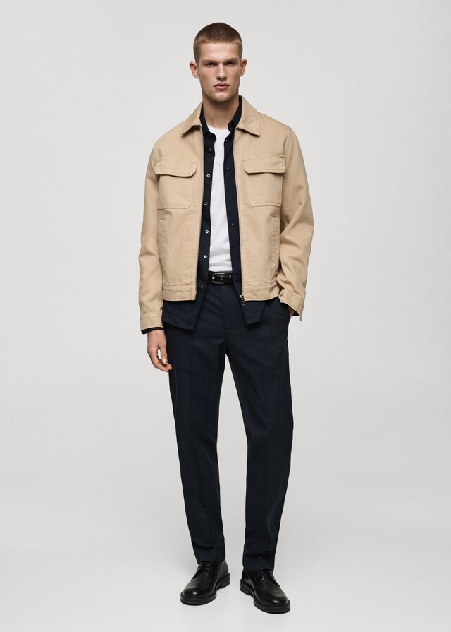 Mango Cazadora Vaquera Bolsillos