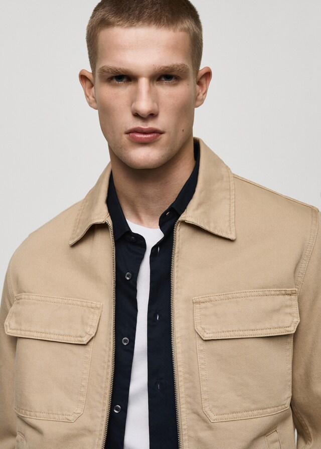 Mango Cazadora Vaquera Bolsillos