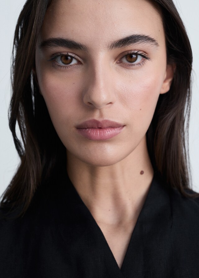 Mango Chaleco Lino Cinturón